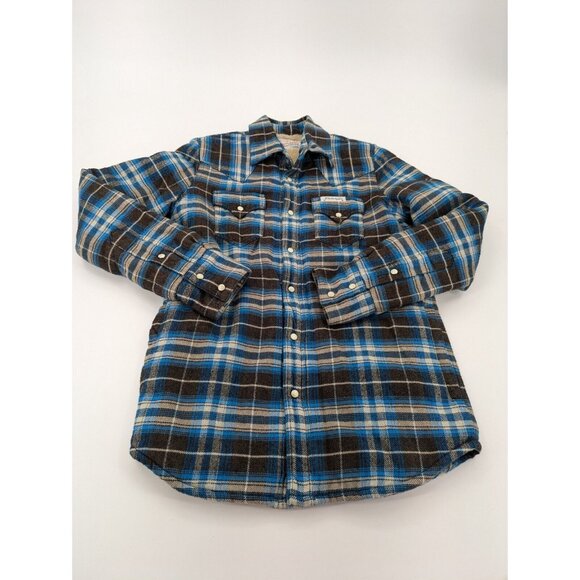True Religion Shirt Men's XS Plaid Flannel Long Sleeve Button Up Lined - Picture 4 of 10